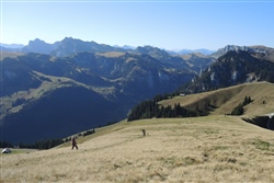 beim Aufstieg Blick zurück zur Tärfete