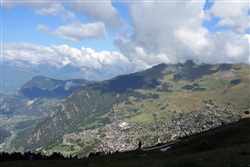 Sicht auf Verbier vom SP aus