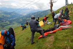 Andrang am Startplatz